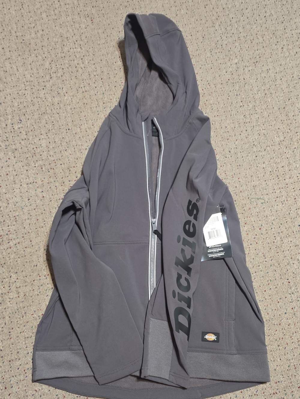 Women's Dickies Gray Full-Zip Hooded Jacket